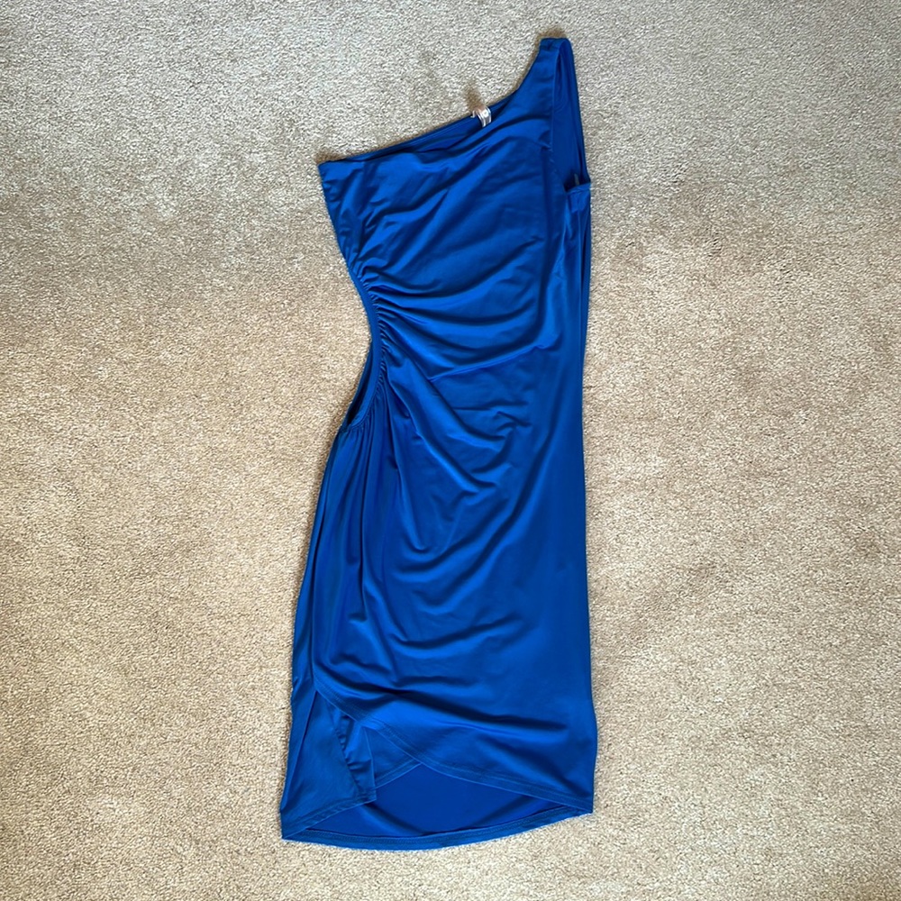 Royal Blue One-Shoulder Dress